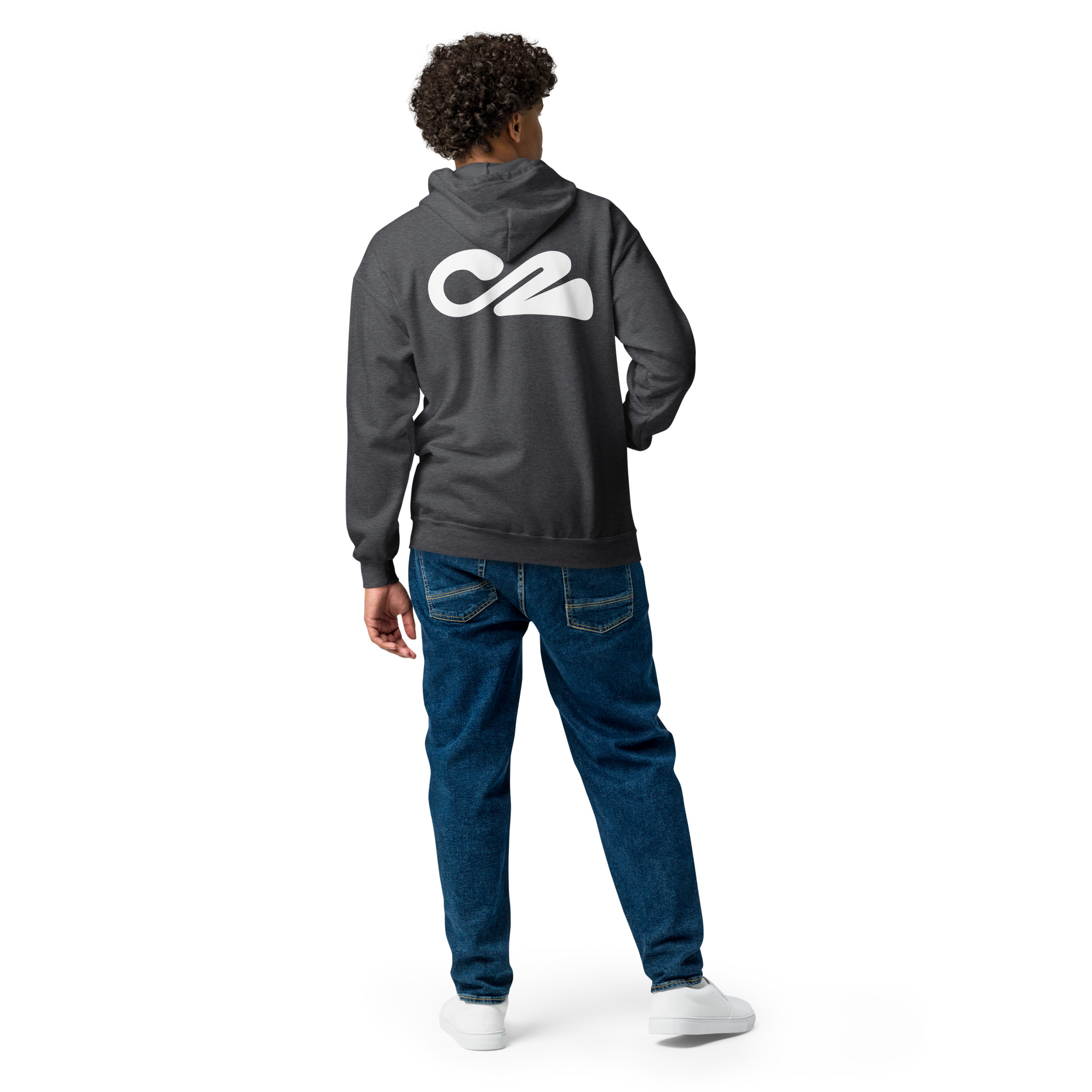 Hoodie - Zip-Up, Oz back, Heavyweight